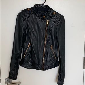 Zara Black Leather Jacket